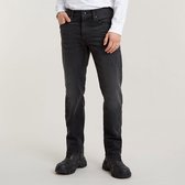 G-STAR Mosa Straight Heren Jeans - worn in black moon