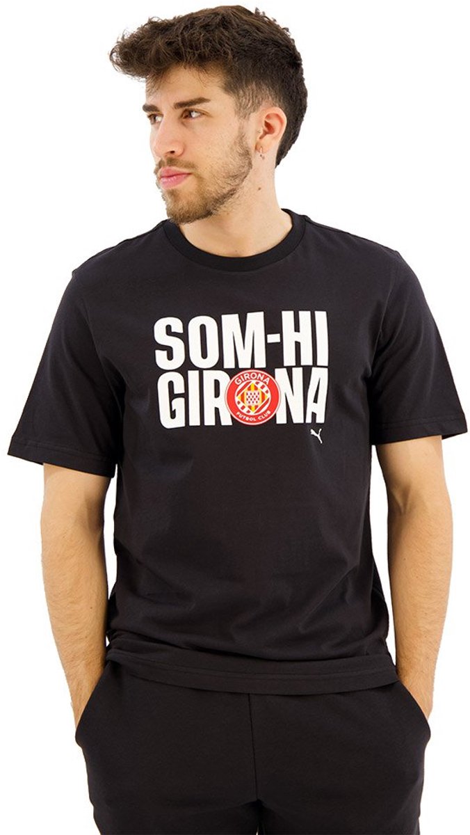 Puma Som-hi Girona Fc T-shirt Met Korte Mouwen Zwart