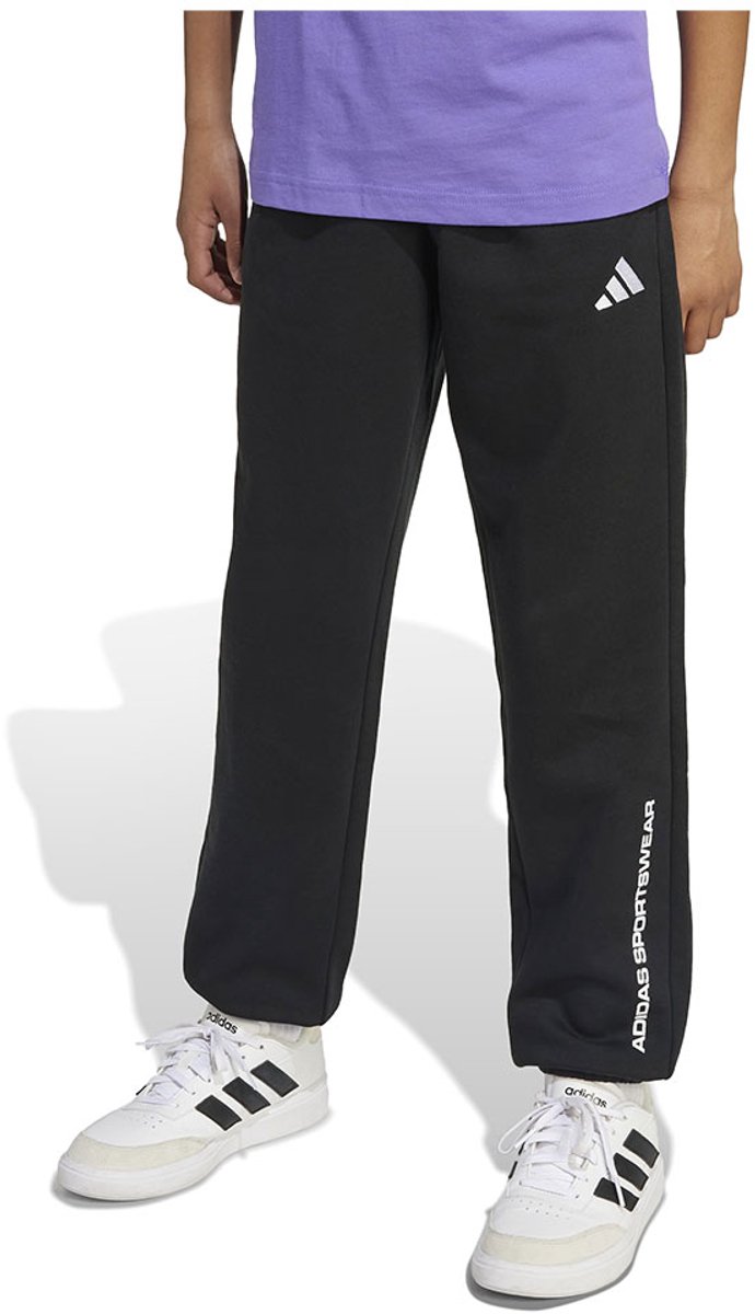 Adidas Slogan Fleece Joggers 9-10 Years Jongens Zwart