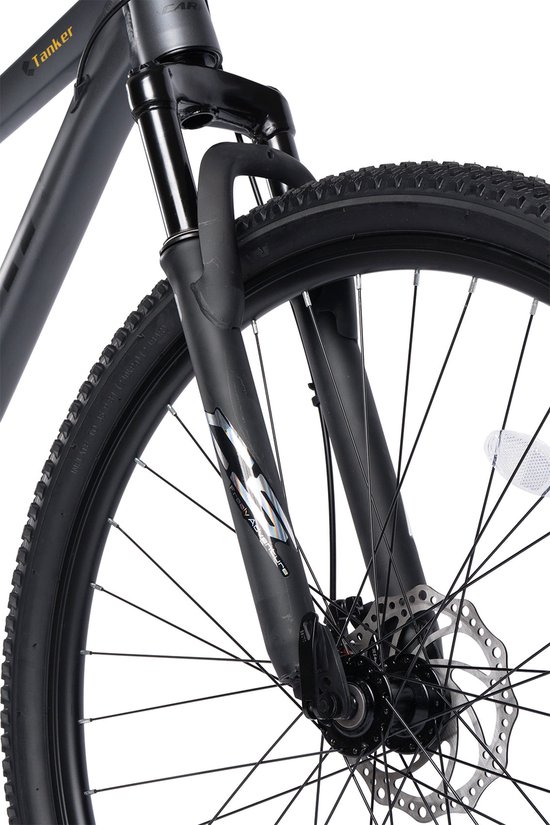 Merax 29 Inch Mountainbike Hardtail - 100mm Voorvork - 21 Versnellingen Shimano Tourney - Aluminium Frame - Mechanische Schijfremmen - Trekkingfiets voor Volwassenen 175-190cm - Grijs van Merax — afbeelding 4