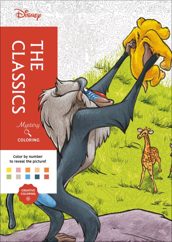 Disney- Disney Mystery Coloring: The Classics - cover