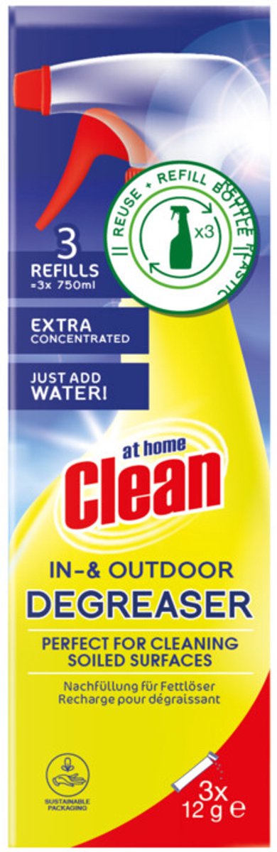 At Home Ontvetter Spray Navulling - 3 x 3 x 12 gr - Voordeelverpakking