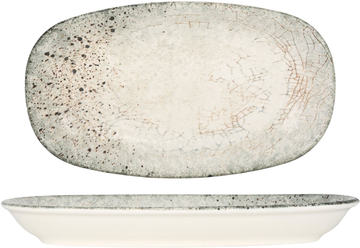 Rinart Serveerschaal - Sedir - Porselein - 30x18 cm - set van 2