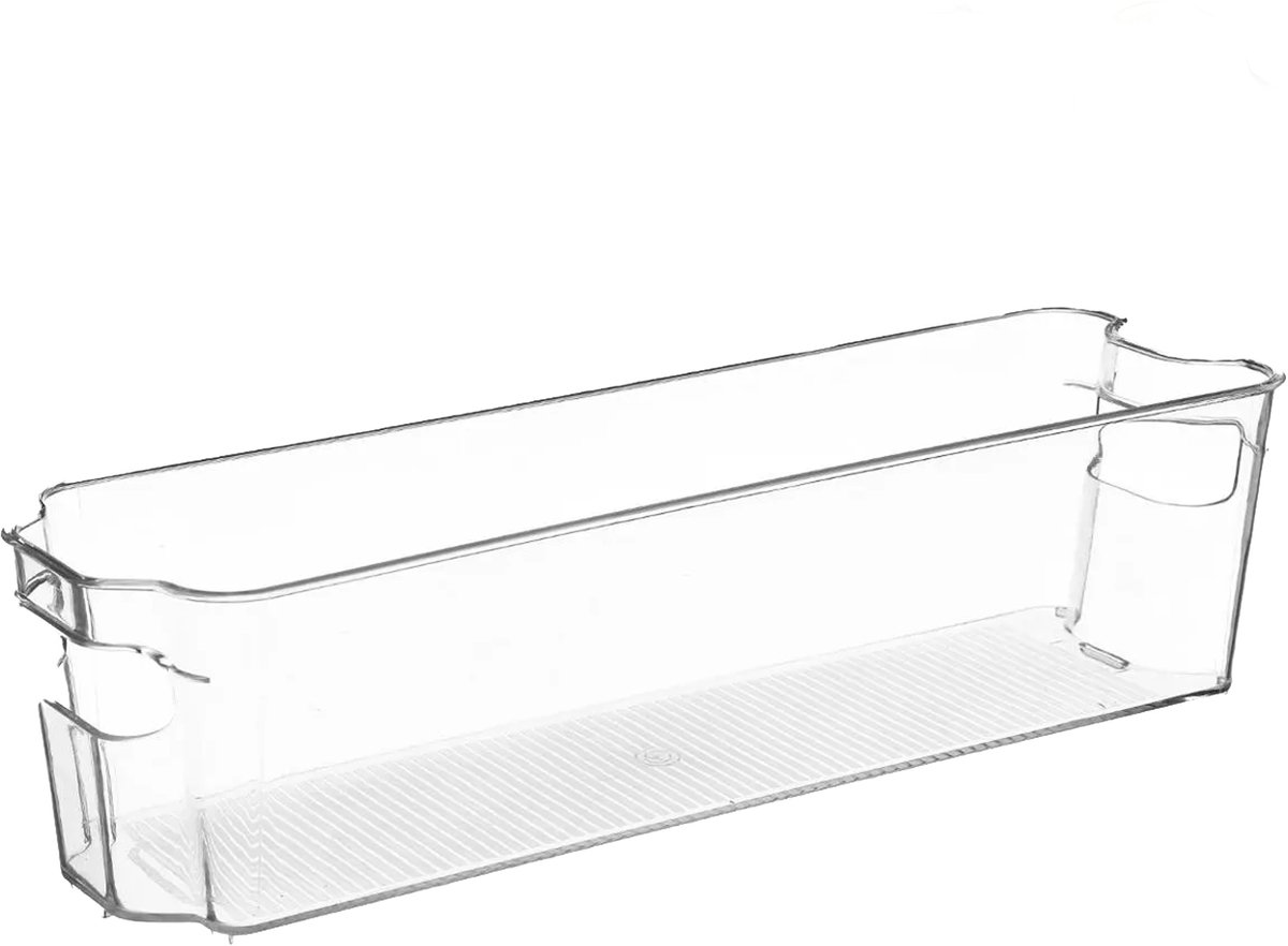 Five® Koelkast opbergers set - Transparant - Stapelbaar, Vaatwasserbestendig