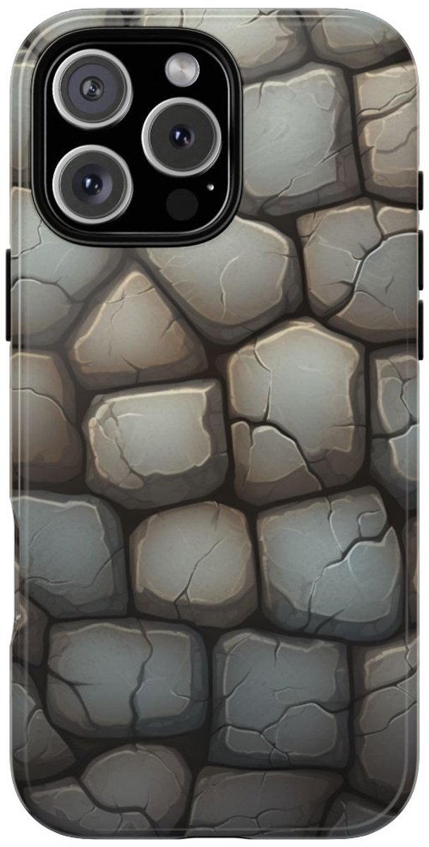 Gestileerd Kasseienpatroon – Telefoonhoesje Geschikt voor iPhone 16 Pro Max