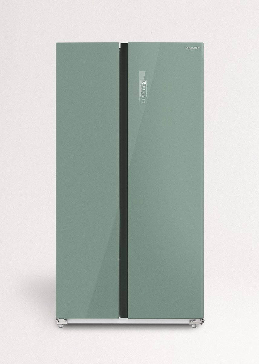 CREATE FRIDGE STUDIO SIDE BY SIDE 550 - Amerikaanse koelkast - Groen