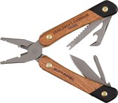 Fishing Multi-Tool Acacia wood & Titanium Finish