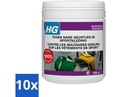 HG Wasmiddel Toevoeging Tegen Nare Geuren In Sportkleding 500 gr - Bulkverpakking - 10 stuks