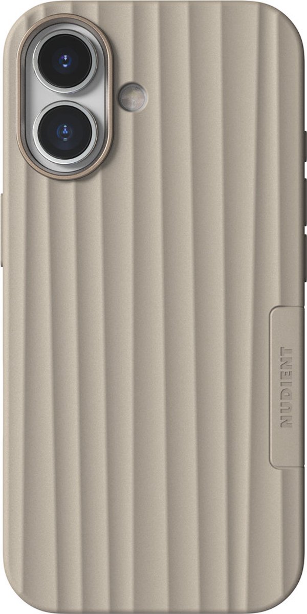 Nudient Bold MagSafe Case geschikt voor Apple iPhone 17 Linen - Beige
