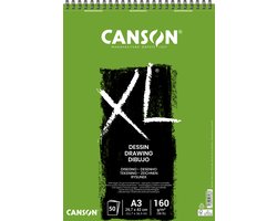 Canson tekenblok XL 160g/m&² formaat A3 50 vel