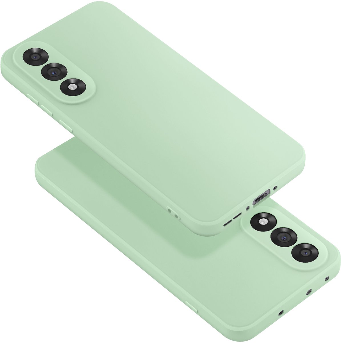 Avizar Hoesje Geschikt voor OnePlus Nord 5 van Zacht Siliconen Soft-Touch, Groen