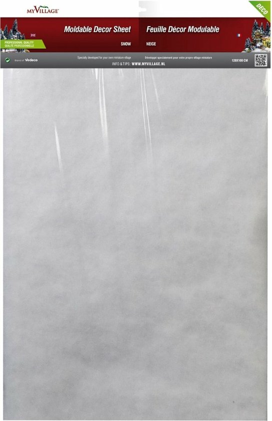 My Village | Flexibele Plaat Sneeuw | 120 × 100 cm