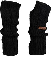 Knit Factory Nica Armwarmers - Zwart - One Size