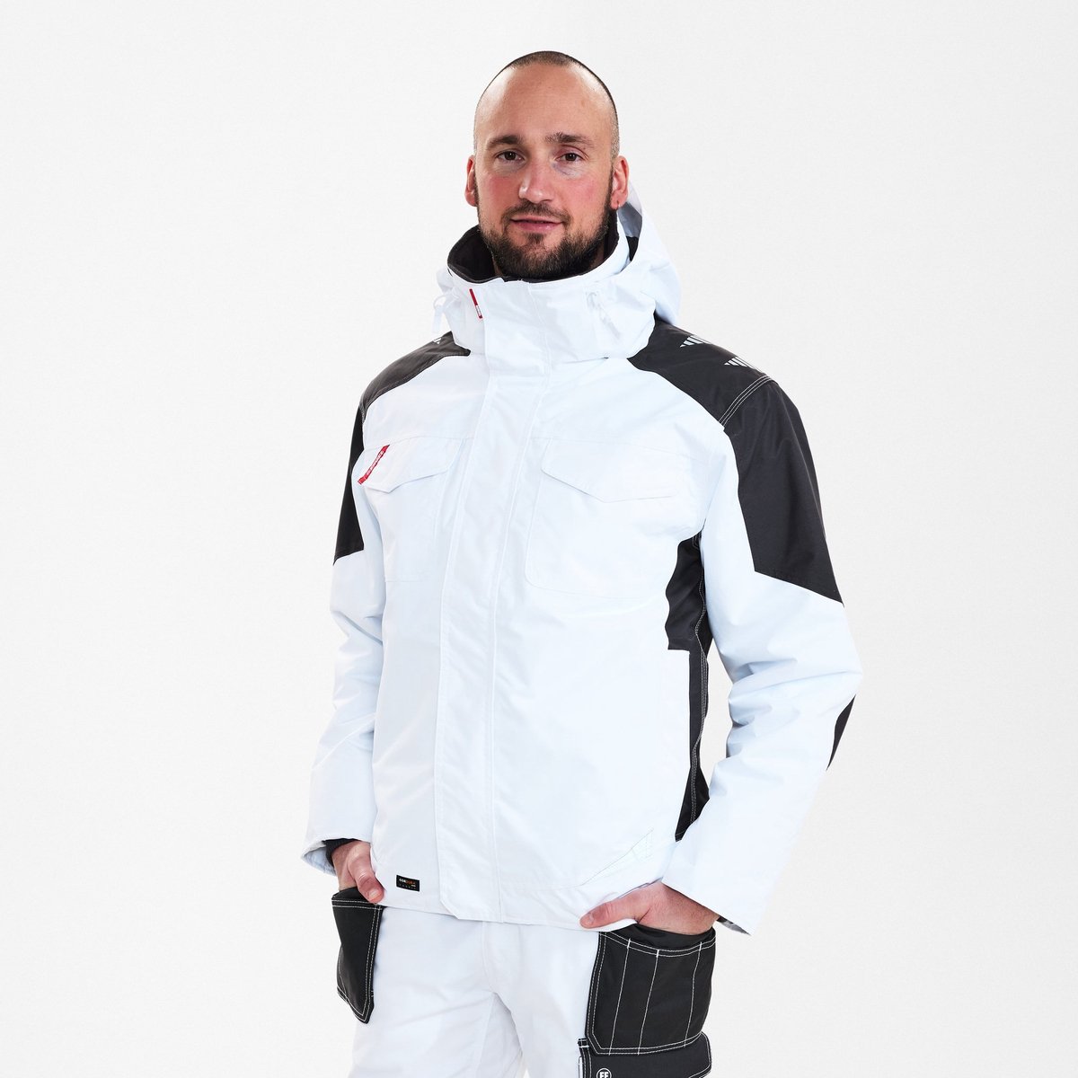 Engel Galaxy winterjack 1410-354 - White / Anthracite Grey - 6XL