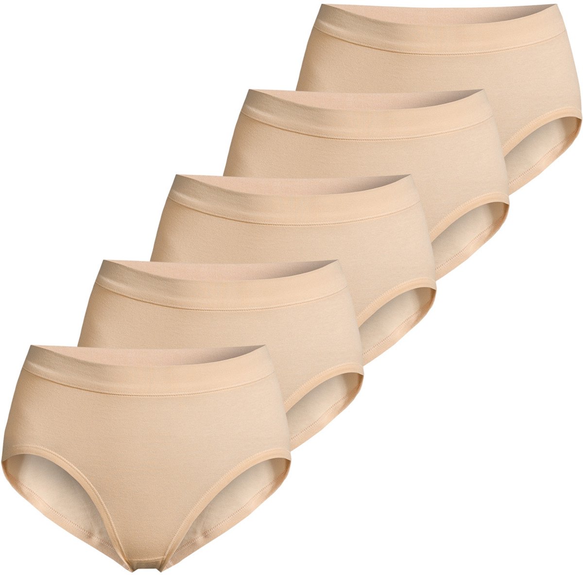 ESGE Dames hipster slip 5 pack Basic - fijnrib
