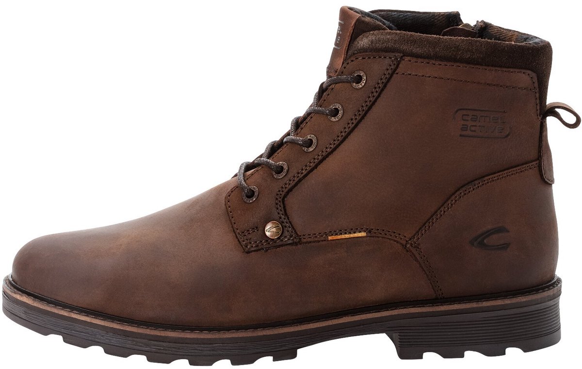 camel active FLOW Laars van echt leer - Maat menswear-46 - Cafe