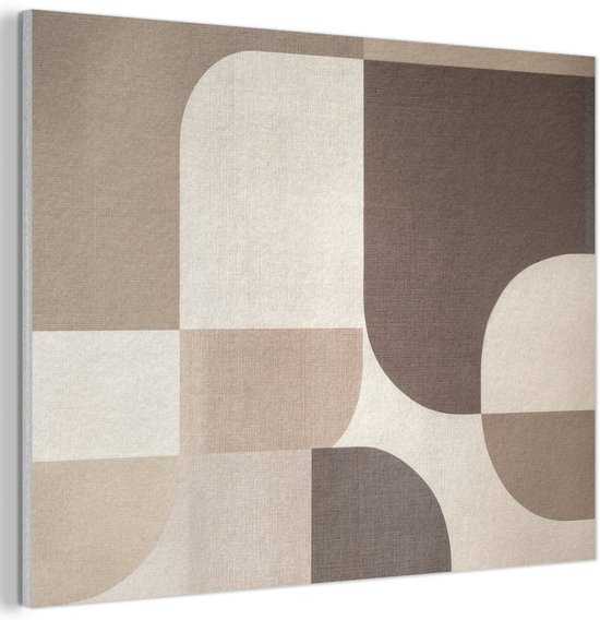 Panneau mural acoustique 100x70 cm - Peinture en Feutre Géométrique - Structure tissée - Moderne - Panneaux acoustiques - Décoration murale insonorisante - Isolation phonique salon - Décoration murale panneaux sonores