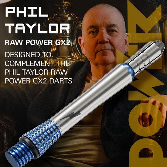 Target Phil Taylor Gx2 Titanium - Dart Shafts Medium van Target — afbeelding 3