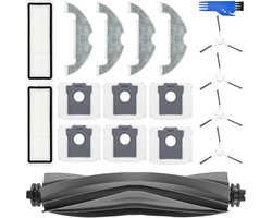 Accessoire Vervanging gescht voor Dreame D10 Plus Gen 2 Robotstofzuiger, 1 Hoofdborstel, 2 HEPA-Filters, 4 Zijborstels, 4 Reinigingsdoeken, 6 Stofzakken, 1 Reinigingsborstel