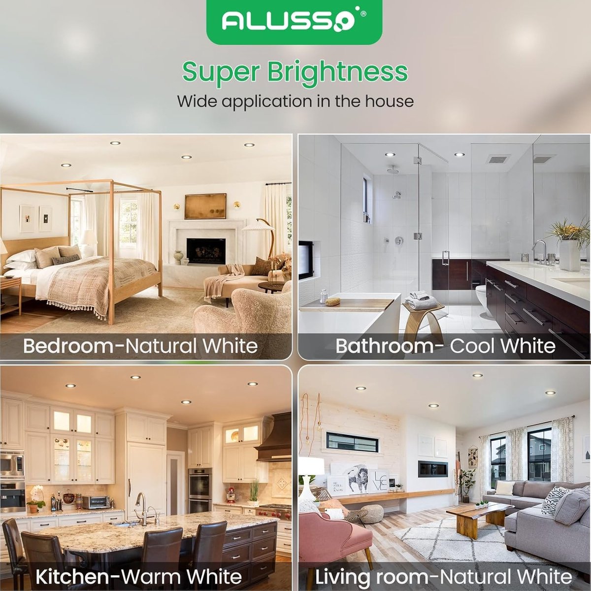 LED Inbouwspot Ultra Flat 4W IP44 Warm Wit & Koel Wit - 6 Stuks