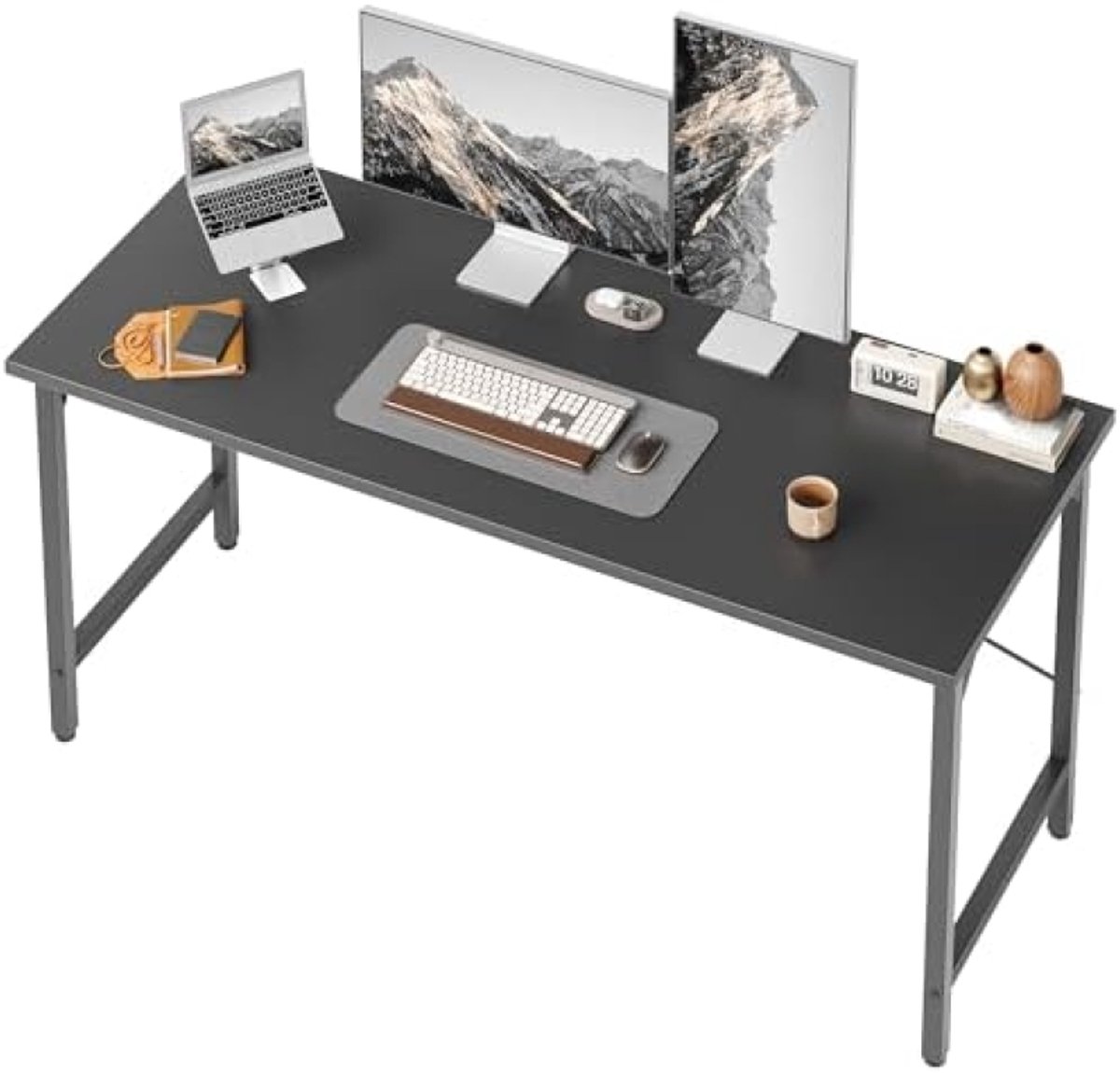 PromoHome Industriële Computerbureau - 120x48cm Werktafel met Metaal Frame