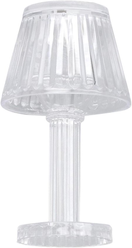 JHubers Goods - Lampe en cristal avec commande tactile et cristaux LED amovibles - Lampe de table en Acryl