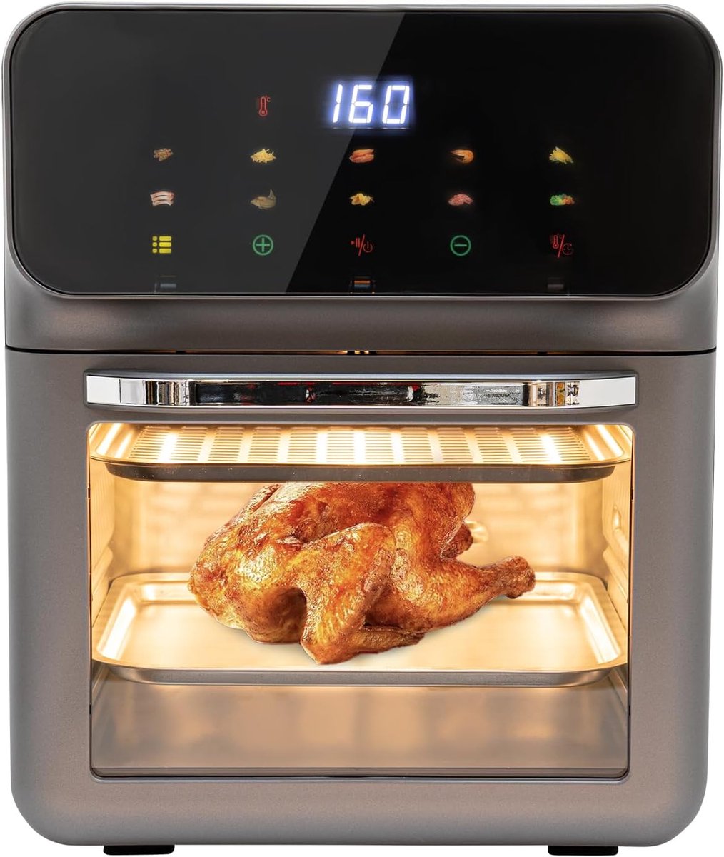 Kleine Oven 13 Liter met Circulatie - Mini-Oven met LCD-Touchscreen en Automatische Uitschakeling