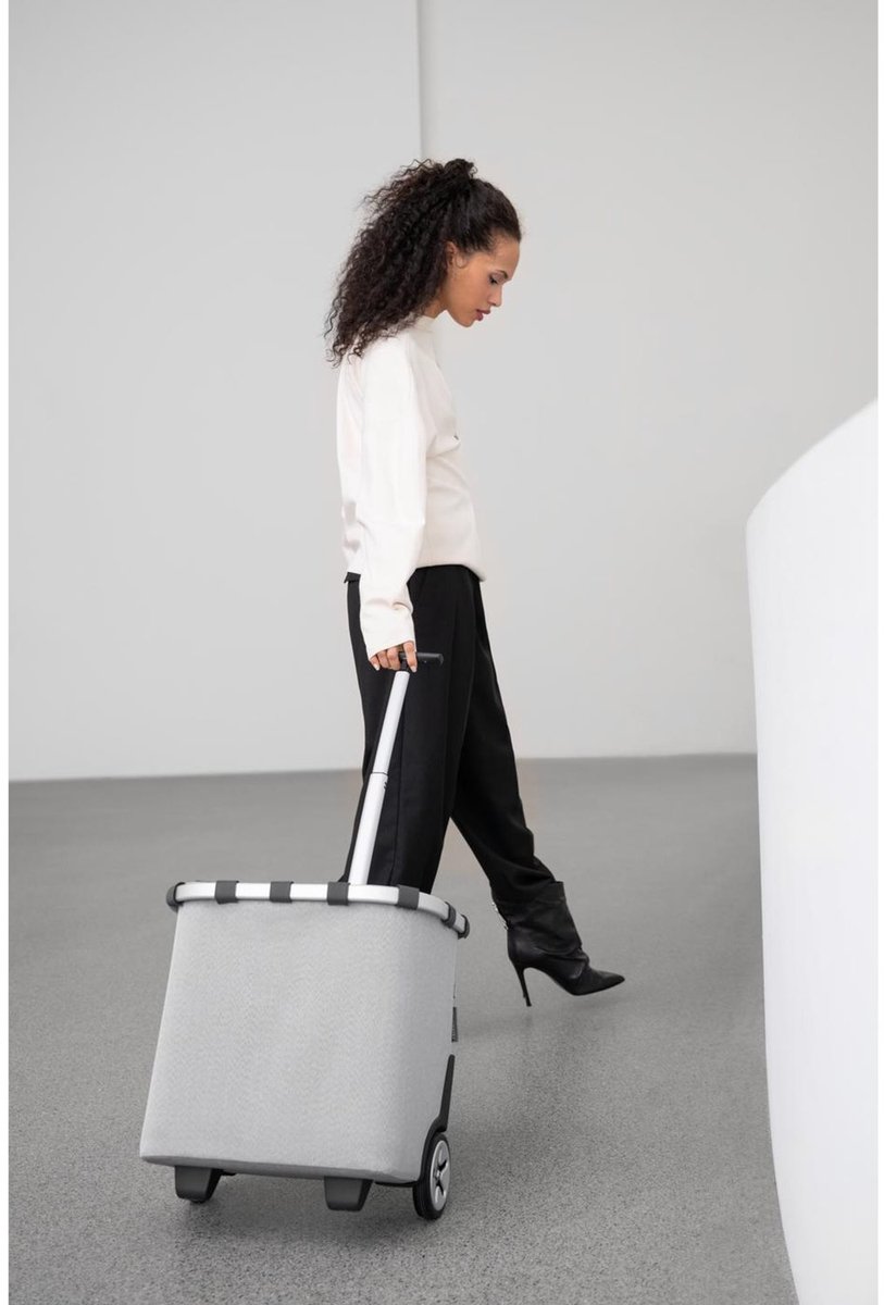 Reisenthel Carrycruiser Boodschappentrolley - 40L - Herringbone Grey Lichtgrijs