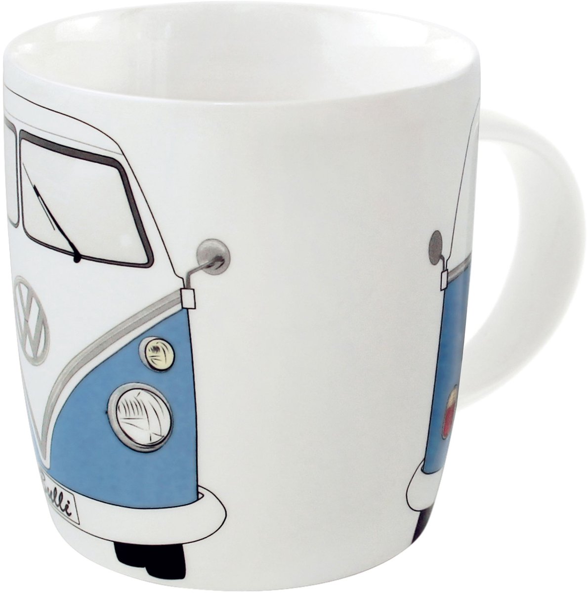BRISA VW Collection - Volkswagen Keramiek Koffie-Thee-Cappuccino-Kop-Mok-Haferl Mok voor Keuken T1, T2, T3, T4, T5, T6 Bulli Bus (370 ml/Bulli chauffeur/Kleur)
