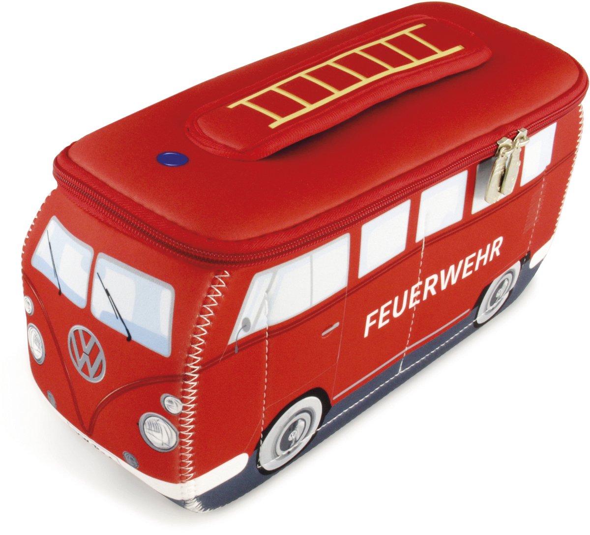 BRISA VW Collection - Volkswagen neopreen universele make-up-, cosmetica-, reisapotheek-tas in T1 Bulli Bus-design