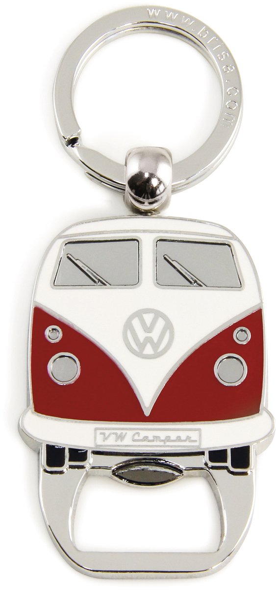 VW T1 Bus Sleutelhanger/Flesopener - rood