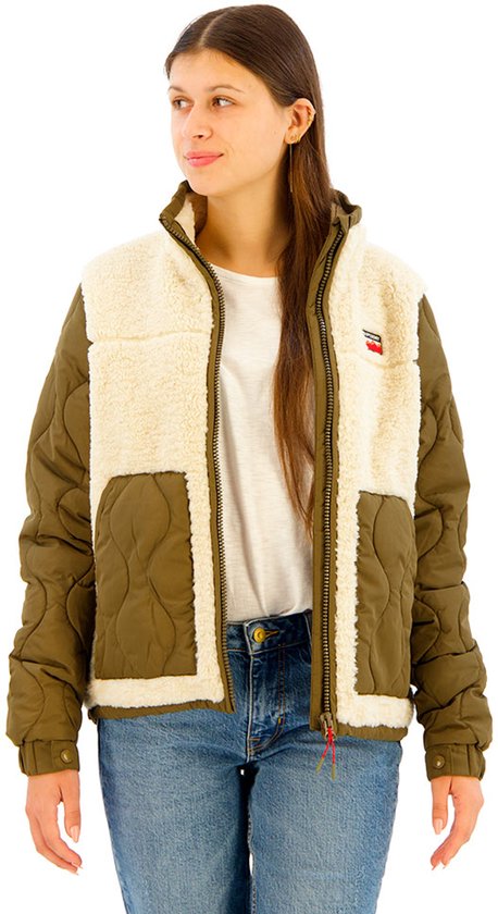 Superdry - Fleece Hybride Jas - Dames - Buitenjassen