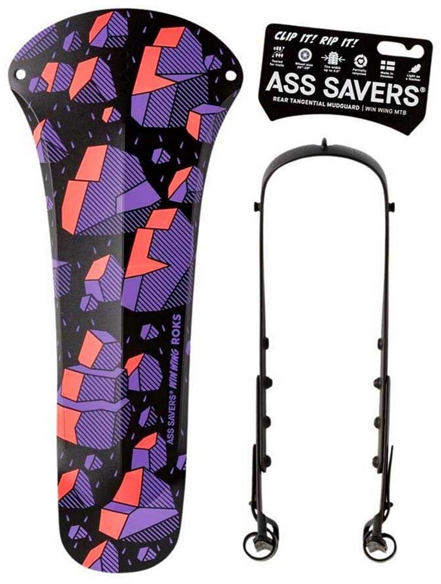 Ass Savers Win Wing Mtb Spatbord Veelkleurig