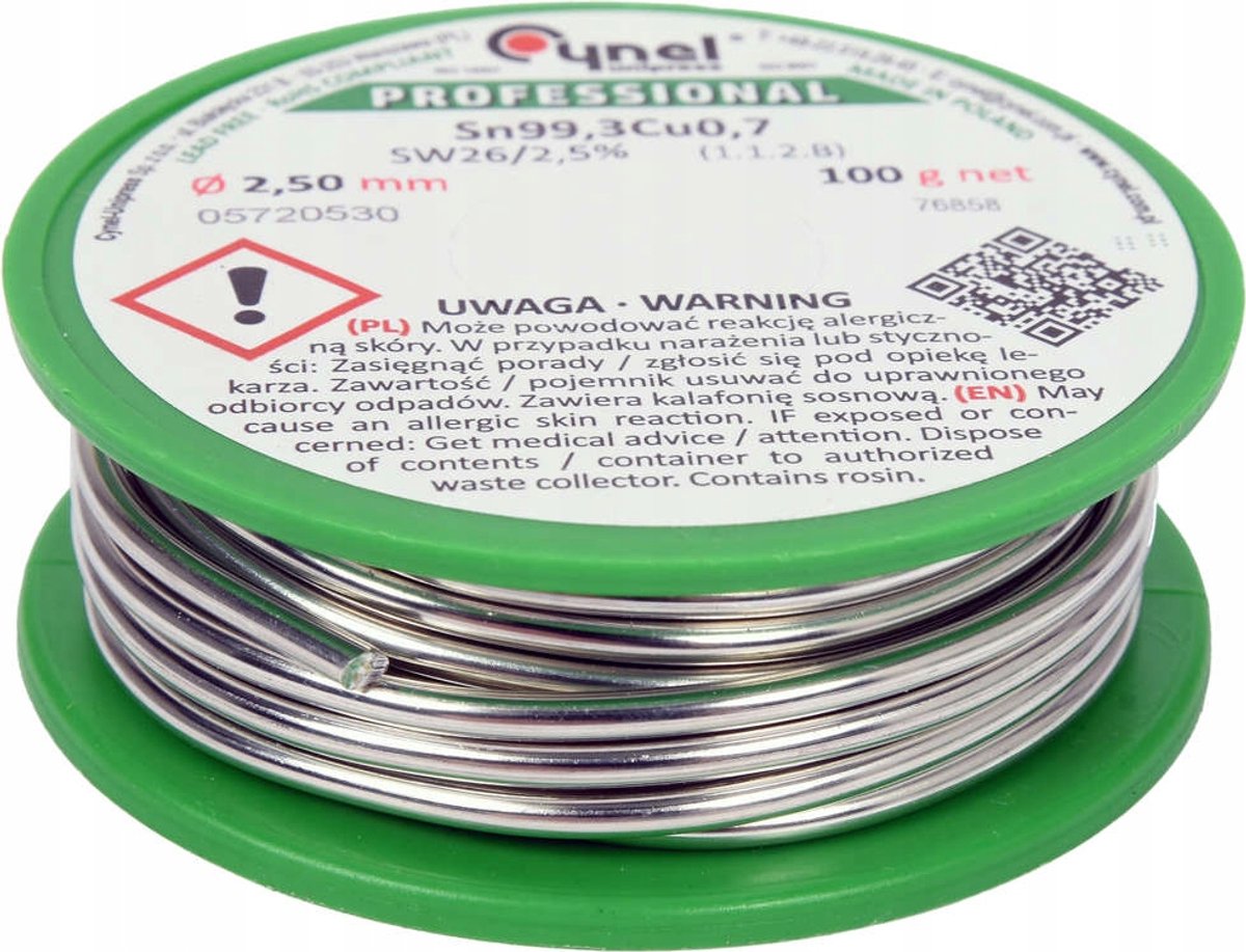 Loodvrije Soldeer 2.5mm 100g Vorel 76858
