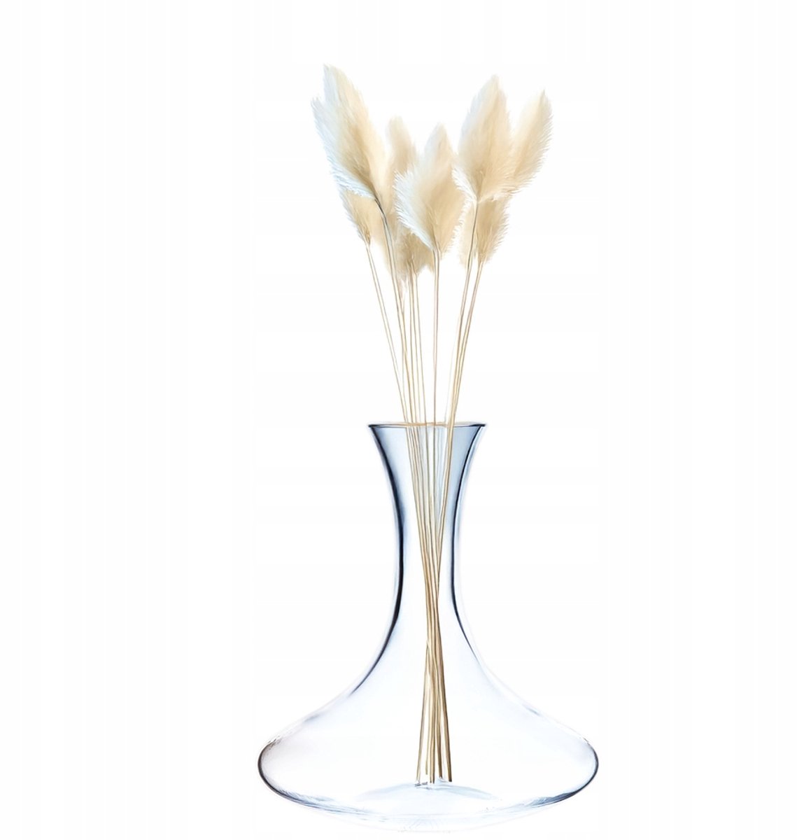 Glazen Vaas H21 cm - Stijlvolle Decoratie voor Bloemen