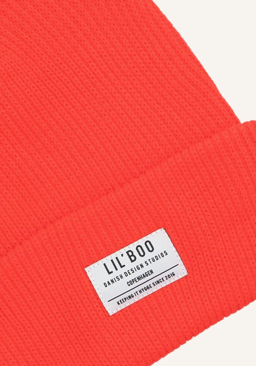 LIL'BOO Lil' Boo Hygge Beanie Mutsen Jongens - Oranje - Maat 4/14Y