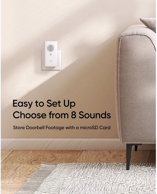 eufy Deurbelgong voor E340/C30/C31 Wit - 2pack (T8023321) van Merkloos — afbeelding 2