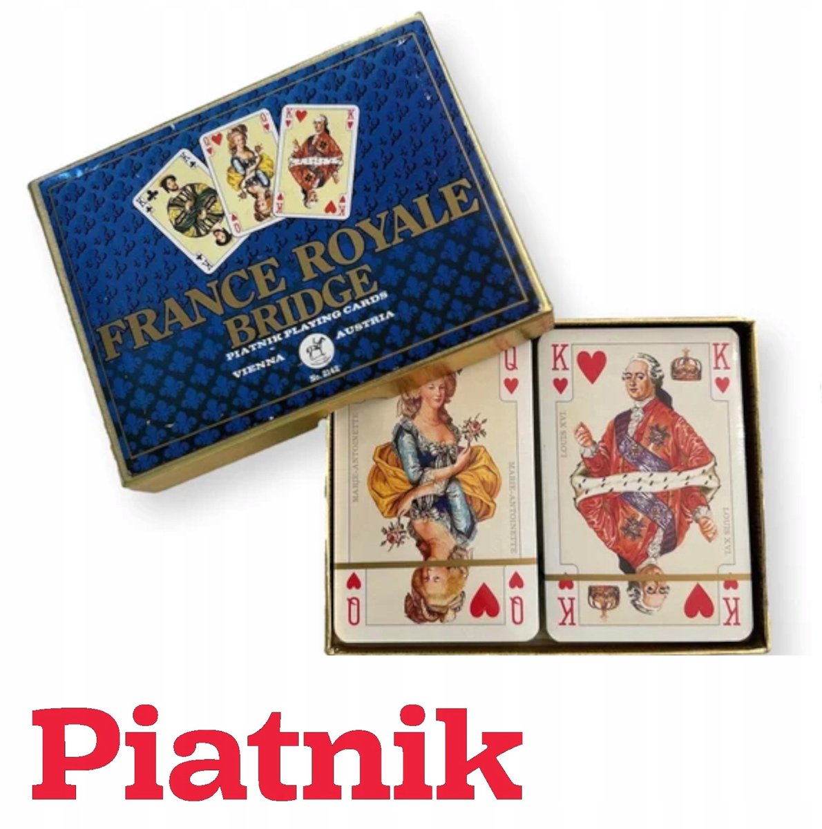 Merkloze Speelkaarten, 2 Dekken, 55 Kaarten per Dek, Franse Koningen