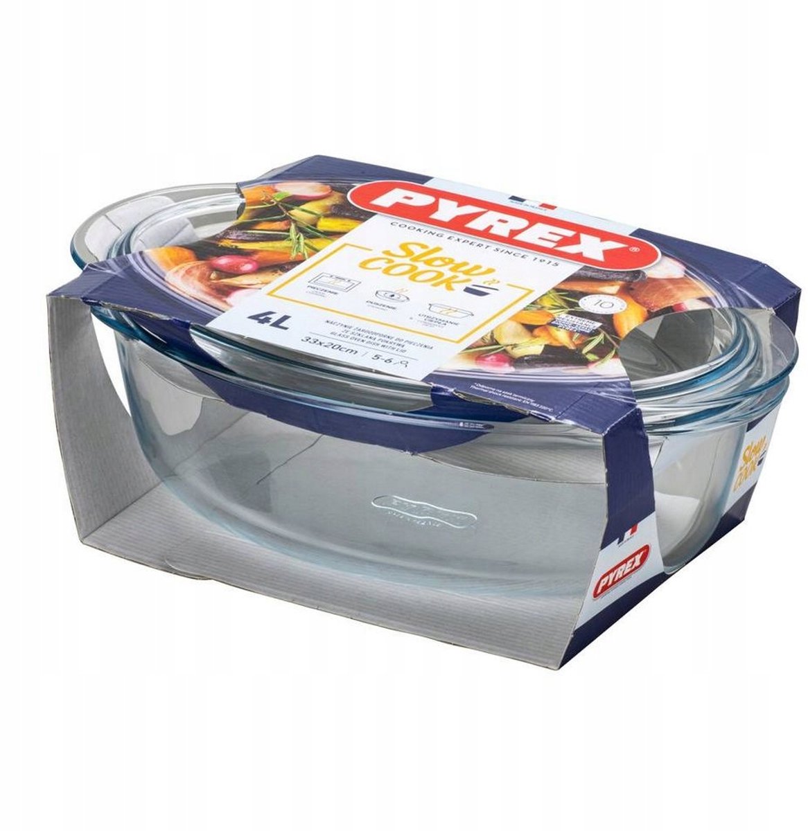 Pyrex Ovenschaal Slow Cook Ovaal 4L met Deksel