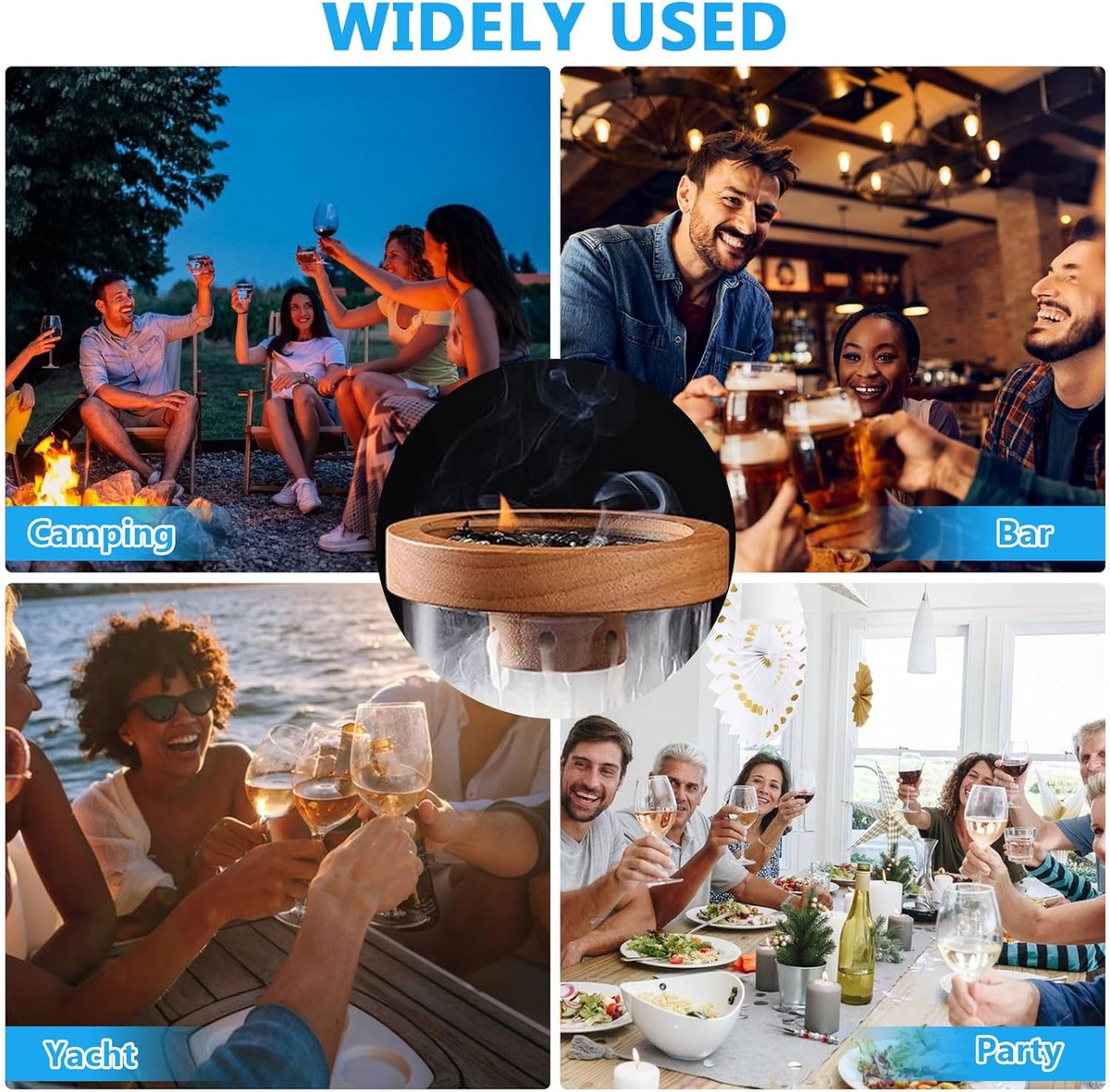 Whisky Smoker Set, Whiskey Smoker met 6 houtsnippers en