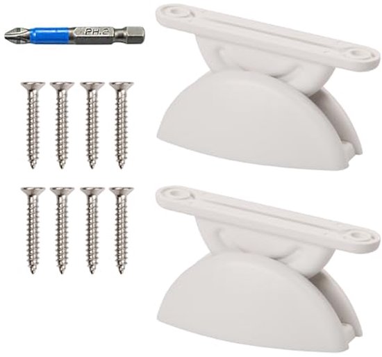 RV Magnetische Deurvanger Voor Bagagedeur, 2 Stuks Siliconen Deurstopper Met Lijm En Schroeven Deurhoudervergrendelingen Voor Rv Camper Trailer Gsla