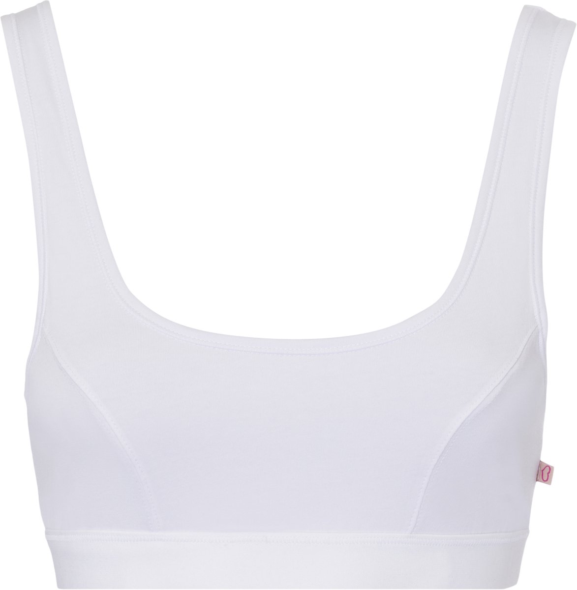 BeeDees Bustier EVERY DAY Soft-bh van zachte, ademende katoen in sportieve look wit