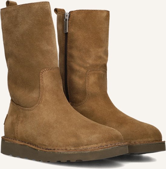 Shabbies Palissa Mia High Zip Boots Dames - Bruin - Maat 38