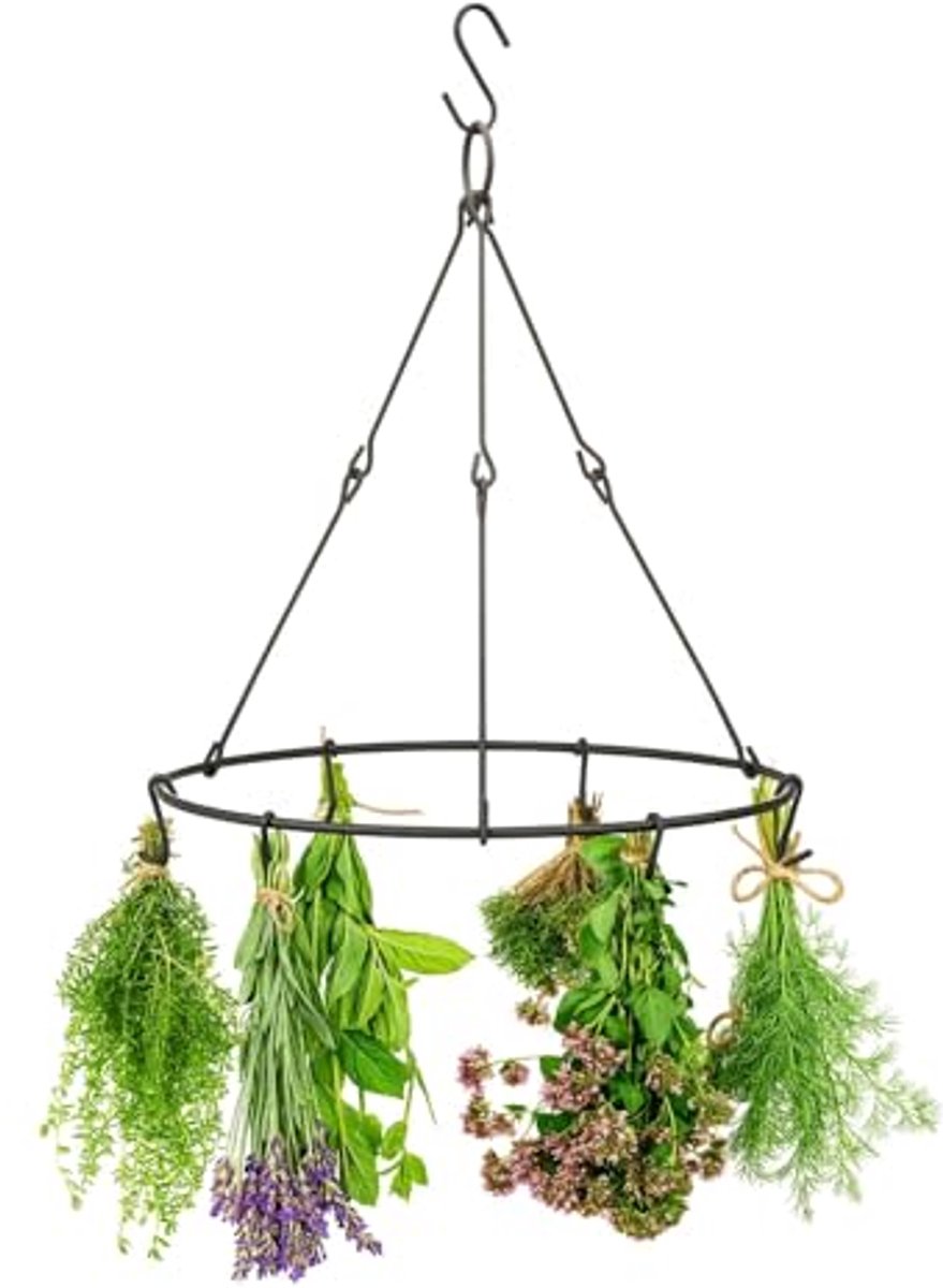 Kruiden- en bloemendroger voor keuken en tuin - ruimtebesparend droogrek voor planten en specerijen