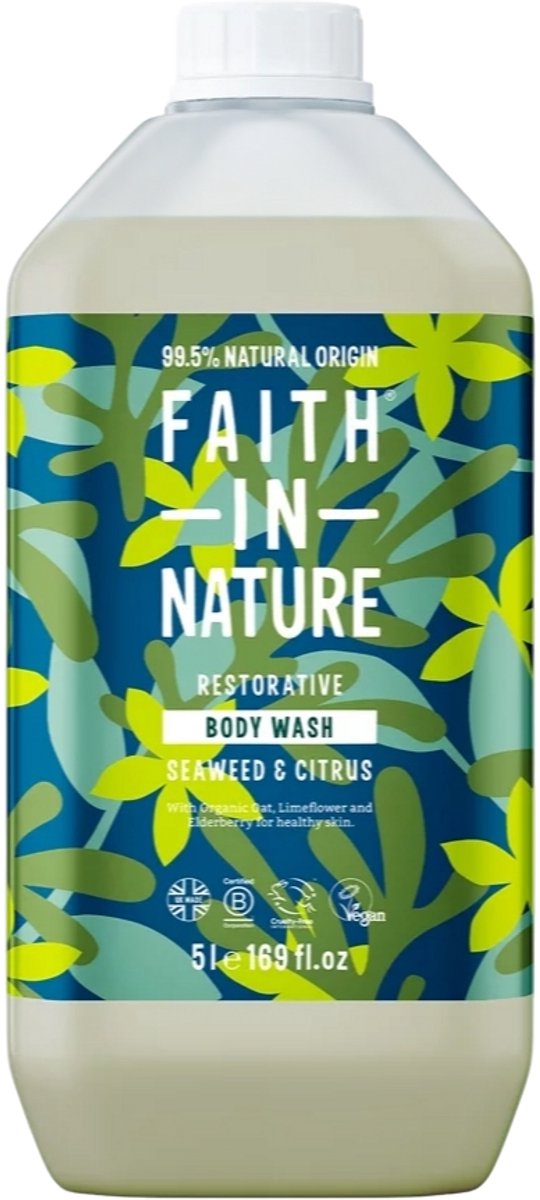 Faith in Nature Zeewier & Citrus Bad-en Douchegel 5L