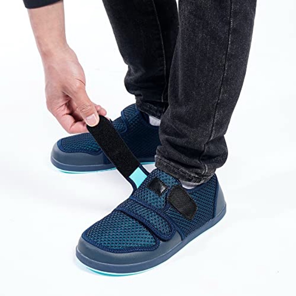 Brede Comfortabele Slippers voor Diabetici en Senioren Verstelbare Slip-Resistant Sandalen voor Oedeem en Artritis
