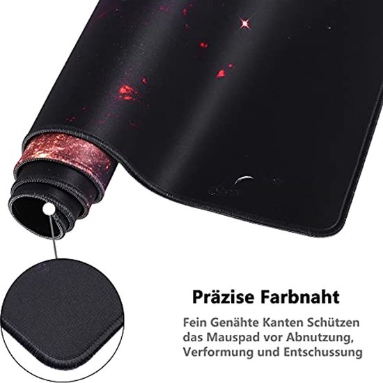 Gaming muismat - Antislip en wasbaar - Geschikt voor kantoor en thuis 900 x 400 mm — afbeelding 4