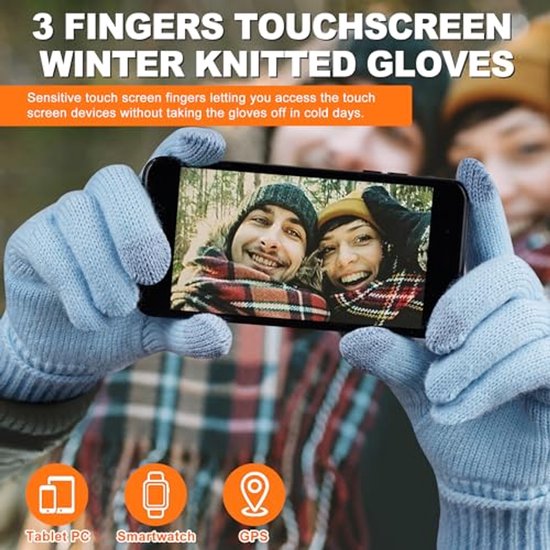 Leren handschoenen voor dames, leren winterhandschoenen voor dames, full-hand touchscreen, warm kasjmier, gevoerde winterhandschoenen (zwart