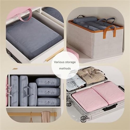 Ruimtebesparende Opbergtas voor Kleding en Dekbedden - Ultra Zelfcompressie Organizer — afbeelding 4