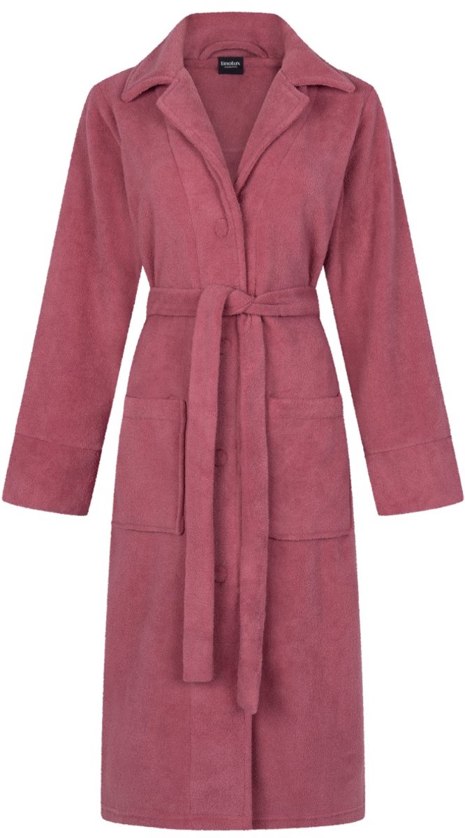 Linolux Fleece Vita Dames fleece badjas - Pruimpaars Plum